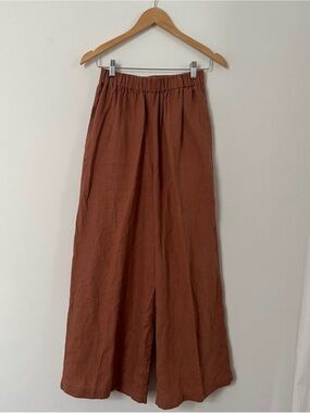 Linenfox Brenna trousers in mocha mousse size S